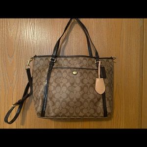 Coach Peyton Signature Pocket Tote